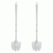 SP BERNER – Set de 2 brosses WC Lux - blanc plastique PK5919