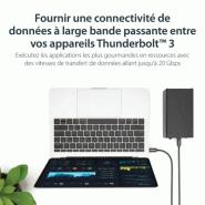 StarTech Cble Thunderbolt 3 (20 Gb/s) USB-C de 1 m