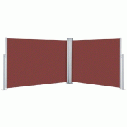 VidaXL Auvent latéral rétractable Marron 100 x 1000 cm Modèle Boréal Élégance Plus - marron 48475