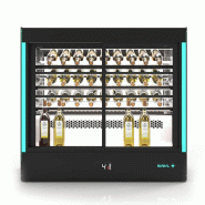 Vitrine d'exposition de vin 50 bouteilles Compak - accès frontal | Sayl - PAK-RCA-W