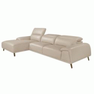AC ANGEL CERDA Angel Cerdá Canapé d'angle gauche en cuir gris taupe 6149C 316 x 176 x 102 - gris fourrure 8435631021162 AC ANGEL CERDA Angel Cerdá Canapé d'angle gauche en cuir gris taupe 6149C 316 x 176 x 102 - gris fourrure 8435631021162