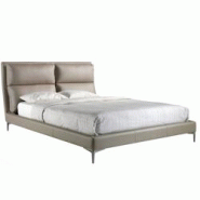 AC ANGEL CERDA Angel Cerdá Lit en similicuir couleur vison 7014C 176 x 240 x 107 - marron Bois massif 8435631004004 AC ANGEL CERDA Angel Cerdá Lit en similicuir couleur vison 7014C 176 x 240 x 107 - marron Bois massif 8435631004004