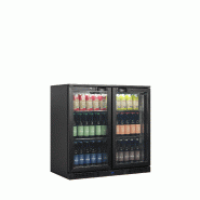 Arrière bar réfrigéré 2 portes BA21H noir TEFCOLD