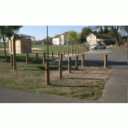 Borne anti-stationnement en bois