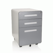 Conteneur roulant COLOR PLUS I Acier blanc / gris hjh OFFICE - blanc acier 743016