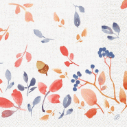 DUNI - Serviette 40x40cm ouate 3 plis Autumn Gradient - 5x250 = 1250 pièces - multicolore Matériau naturel 228799