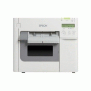 EPSON TM-C3500 - Imprimante jet d'encre couleur pour impression sur papier en continu et étiquettes, USB + Ethernet, coupe-papier - blanc C31CD54012CD