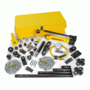 MS210, 50 kN, Hydraulic Cylinder et pompe à main avec 35 Attachements de cylindre