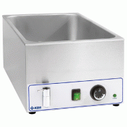 KBS Gastrotechnik KBS Bain-marie avec robinet de vidange Pour 1X 1/1 Gn 355x555x255 mm Prêt à brancher 230V - 10941003