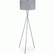 Lampe sur trois pieds dÉcorative interrupteur lumiÈre indirecte lampadaire de salon grise 13_0001490