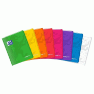 Oxford Lot de 10 Cahier EasyBook piqué 17x22, 48p./24 feuilles 90g/m², Séyès, coloris assortis (8) - 3020120119243