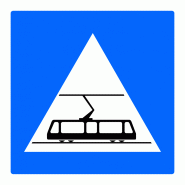 Panneau indication traversée de tramways C20c - WP Signalisation - résine thermoplastique, recyclable, léger et incassable Panneau indication traversée de tramways C20c - WP Signalisation - résine thermoplastique, recyclable, léger et incassable