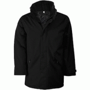 Parka de travail doublure matelassée - Noir T.XL Kariban - Polyester avec capuche et poches multiples Parka de travail doublure matelassée - Noir T.XL Kariban - Polyester avec capuche et poches multiples