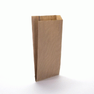 Pochettes cadeaux kraft vergé brun 12+4,5x20cm - par 250 - Retif, résistantes et pratiques