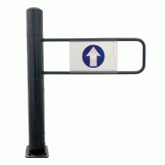 Portillon automatique simple gauche ouverture 90 cm(3UP) noir