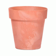 Prosperplast - Pot CUBE BETON EFFECT 0,6 L - 11x11x9,7 cm, terracotta - orange plastique polypropylène ZA3130
