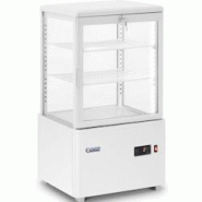 Refrigerated Display Case - 58 L - Royal Catering - 3 levels - White - lockable - 4062859064103 Refrigerated Display Case - 58 L - Royal Catering - 3 levels - White - lockable - 4062859064103