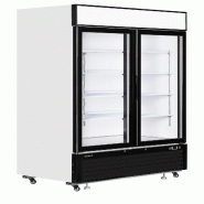 Réfrigérateur vitré professionnel Noir / BLanc 922L - 2 portes vitrées à charnières Tefcold - LGC5000 - blanc LGC5000_0