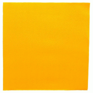 Serviette en ouate gaufré 2 plis jaune 39x39cm - par 1200