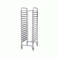Skyrainbow Chariot à plateaux, 15x norme de cuisson 40x60 - inox THTR-15S