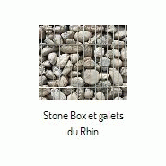 Stone box galets du rhin