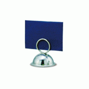Support étiquettes de table Ø6x6cm inox - par 24