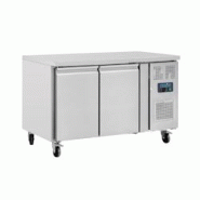 Table Réfrigérée Positive Inox 2 Portes GN 1/1 - Froid Ventilé, 282L, Plan de Travail Cuisine Pro - Polar Série U - G596 Table Réfrigérée Positive Inox 2 Portes GN 1/1 - Froid Ventilé, 282L, Plan de Travail Cuisine Pro - Polar Série U - G596