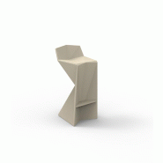 Tabouret haut in & out VERTEX - crème