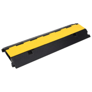 Vidaxl rampe de protection de câble avec 2 canaux 100 cm caoutchouc 150967 Vidaxl rampe de protection de câble avec 2 canaux 100 cm caoutchouc 150967