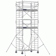 Échafaudage roulant aluminium DOCKER 150 version garde-corps EXMDS - Hauteur de travail : 6,90 m - DUARIB - 7220052 Échafaudage roulant aluminium DOCKER 150 version garde-corps EXMDS - Hauteur de travail : 6,90 m - DUARIB - 7220052