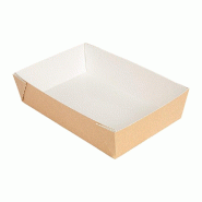 Barquette The Pack carton ondulé nano micro 22x15x5 cm naturel - par 200