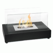 Divina Fire Cheminée au bioéthanol bio-cheminée de table Berlin L35x P18 x H20,5 - noir 8055829982442