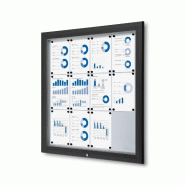 Exposiciónate Vitrine Extérieure Verrouillable 12 x A4 Noir SCT12xA4PHC9005 - noir aluminium SCT12xA4C9005