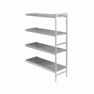 FERMOD Rayonnage modulaire d'angle polymère 6611 Fermostock Longueur 1719 mm- 4 niveaux-profondeur 560 mm - 3617800094268_0