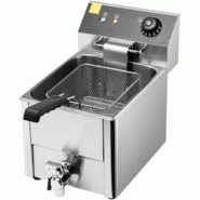 Friteuse électrique 6 litres MATFER 121166 - Mono 3000 W - robinet de vidange - inox 121166 Friteuse électrique 6 litres MATFER 121166 - Mono 3000 W - robinet de vidange - inox 121166