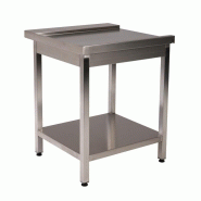 GastroHero Table d'écoulement PROFI 700 x 700 Gauche pour HSM ECO, PROFI & HYPRO - inox EGX5552-077L