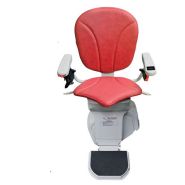 Monte-escalier extérieur pour escaliers droits  avec des accoudoirs et une assise réglables conçu pour les utilisateurs jusqu'à 140kg  - Horizon plus