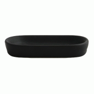 MSV Maonie Porte-Savon en Céramique couleur Noir - noir céramique MS4745