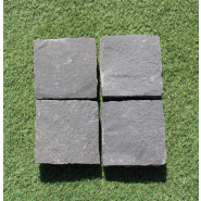 Pavé Basalte 14 x 14 cm - Gris anthracite - 4/6 cm d'épaisseur