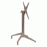 Pied GALAXIE Pliable en aluminium et polypropylène pour extérieur - TIGAONE - marron 3701680310201