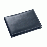 Quo Vadis - Porte-carte papillon - Silky - Bleu - 14x8 cm - Cuir pleine fleur de vachette - bleu 218076Q Quo Vadis - Porte-carte papillon - Silky - Bleu - 14x8 cm - Cuir pleine fleur de vachette - bleu 218076Q