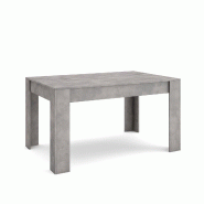 SKRAUT HOME Table à manger, 140x90x76 cm, Pour 6 personnes, Meubles de Salon, Ciment - gris Bois manufacturé 487_3