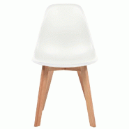VidaXL Chaises à manger lot de 6 Blanc Plastique Modèle Solstice - 244773