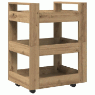 VidaXL Chariot de cuisine Chêne artisanal 60 x 45 x 80 cm - 862118