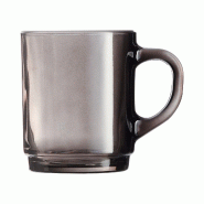 6 mugs 25cl gris Alba - Luminarc - gris verre 10883314943280