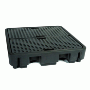 Bac de rétention PE DRUM 240/4 - Pour huiles, fioul, gasoil - CEMO - 8524 Bac de rétention PE DRUM 240/4 - Pour huiles, fioul, gasoil - CEMO - 8524