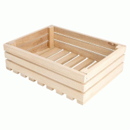 Cagette de présentation en bois 20,3x15,2x6cm