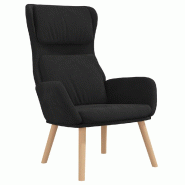 Chaise de relaxation Noir Velours Modèle Vega ProDesk Élégance - 341357