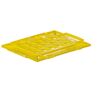 Couvercle pour caisse plastique odette jaune l.400 x p.600 mm - 2j00d64