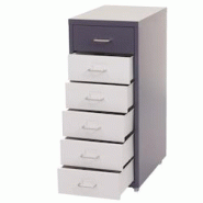 Décoshop26 - Caisson à tiroirs sur roulettes rangement bureau 6 tiroirs 69x28x41cm en acier gris foncé blanc noir gris foncé 04_0004355 - blanc 30 Décoshop26 - Caisson à tiroirs sur roulettes rangement bureau 6 tiroirs 69x28x41cm en acier gris foncé blanc noir gris foncé 04_0004355 - blanc 30